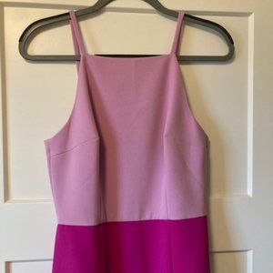 French Connection Pink Color Block Dress